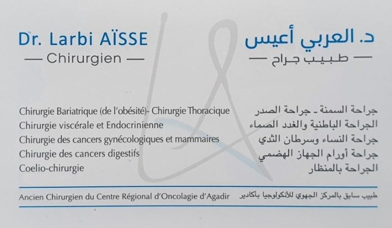 Dr Aisse Larbi - Chirurgien général